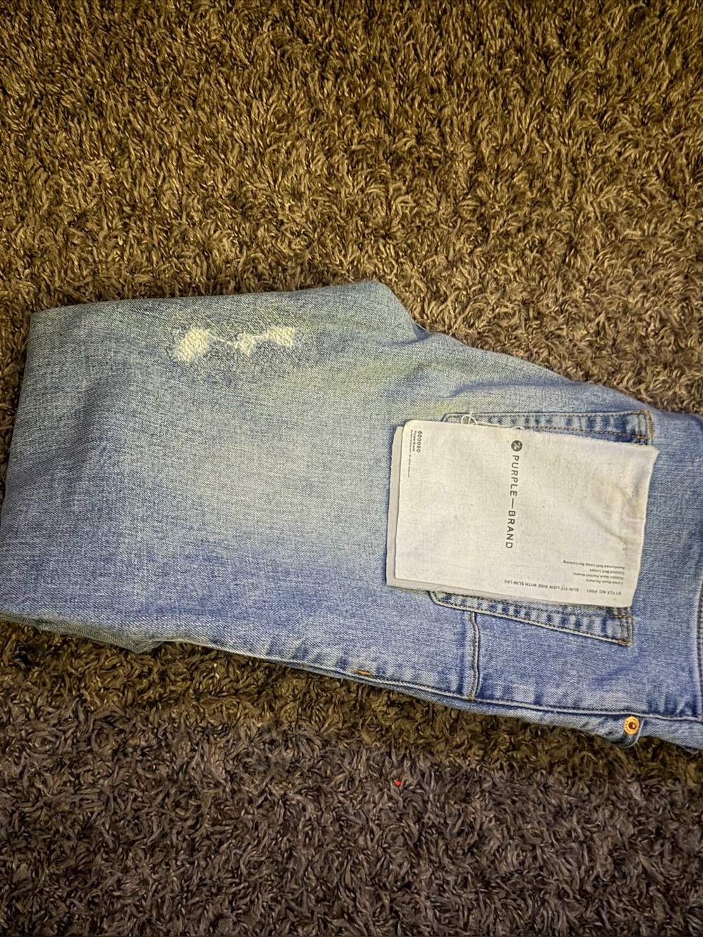 Purple Brand Relaxed Fit Light Blue Men’s Jeans